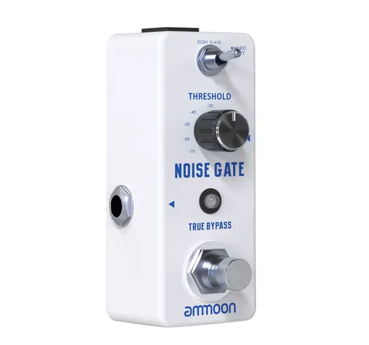 ammoon NOISE GATE Riduzione del rumore Effetti a pedale per chitarra 2 modalità (Hard/Soft...