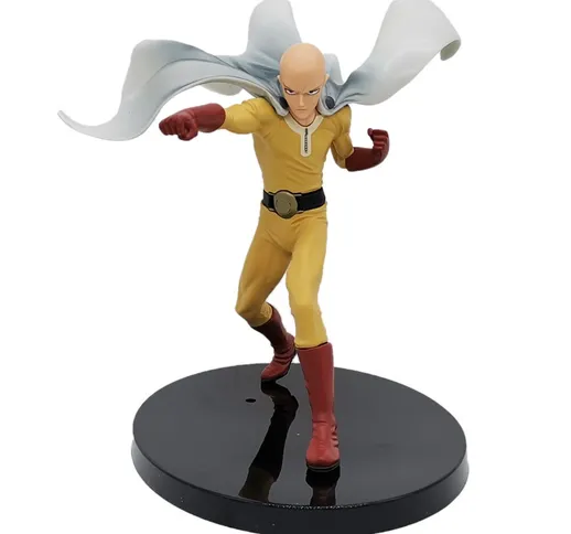 One Punch Man Bald Cape Saitama Anime Model Action Figure 20cm PVC Statue Collection Toy D...