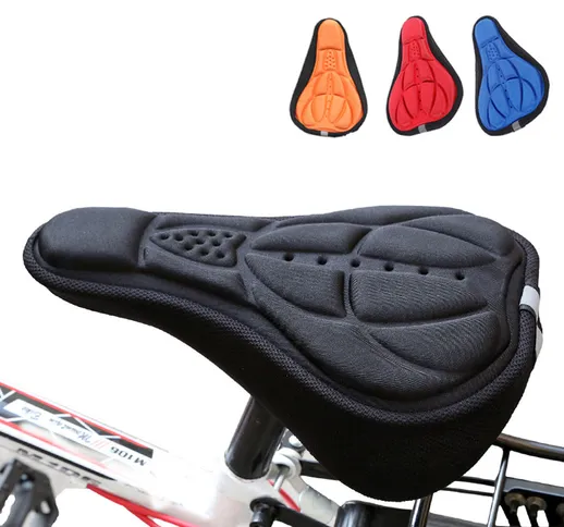 Coprisella per mountain bike 3D Spessore traspirante Super Soft Cuscino per sedile per bic...