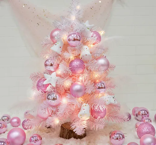 Cuore adolescente Natale Fanciulla rosa albero di Natale regali di Natale regalo
