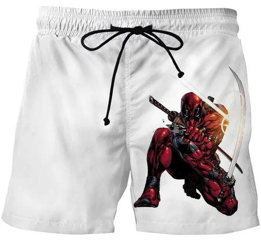 Red White Movie Printed Pantaloncini da spiaggia 3D Pantaloncini casual da uomo Uomo Estat...