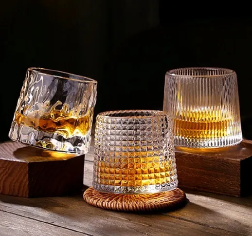 Bicchiere da whisky Senza piombo Resistente al calore Cristallo trasparente Addensare Birr...