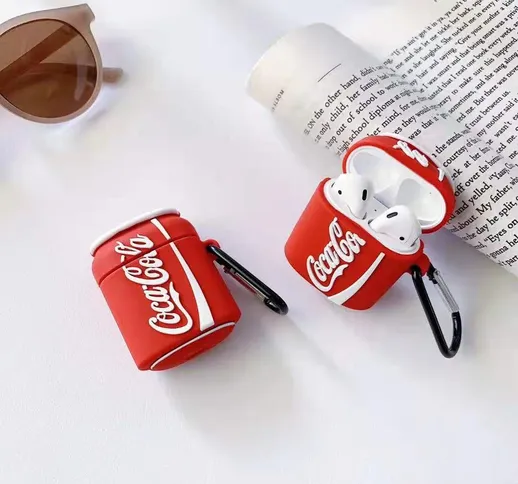 Originalità rosso Coca Cola Copertura intelligente Gel di silice Cellulare senza fili cuff...