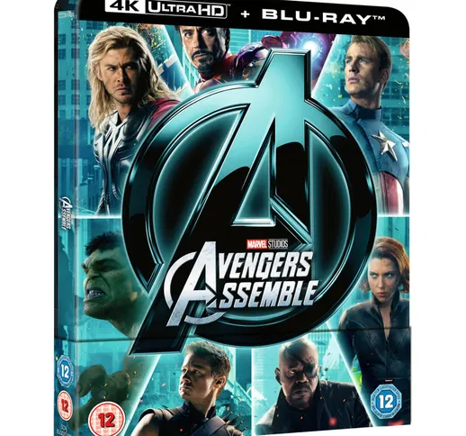 Avengers Assemble 4K Ultra HD (Includes 2D Version) - Zavvi Exclusive Steelbook