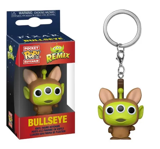 Portachiavi Funko Pop! - Alieno di Toy Story Vestito da Bullseye