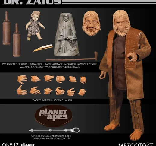  One:12 Collective Planet of the Apes (1968) Dr. Zaius Action Figure