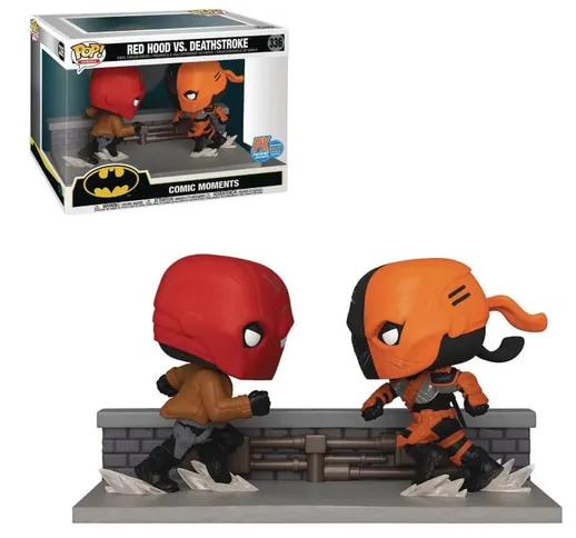 EXC PX Previews SDCC 2020 - DC Cappuccio Rosso contro Deadthstroke - Funko Pop! Comic Mome...