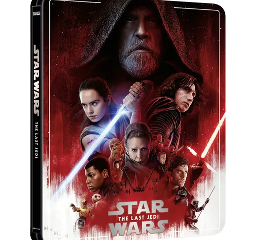 Star Wars: Episodio VIII - Gli ultimi Jedi - Steelbook 4K Ultra HD (3 Dischi, Include Blu-...