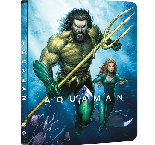 Aquaman - Steelbook 4K Ultra HD (Include Blu-Ray 2D) - Esclusiva Zavvi