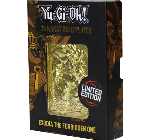 24K Gold plated Exodia -The Forbidden One Card