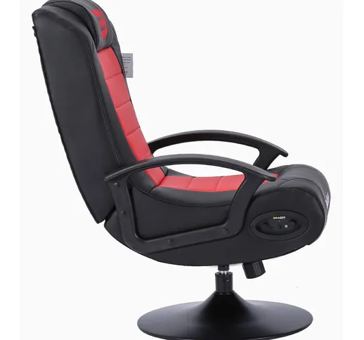 BraZen Stag 2.1 Bluetooth Surround Sound Gaming Chair - Red