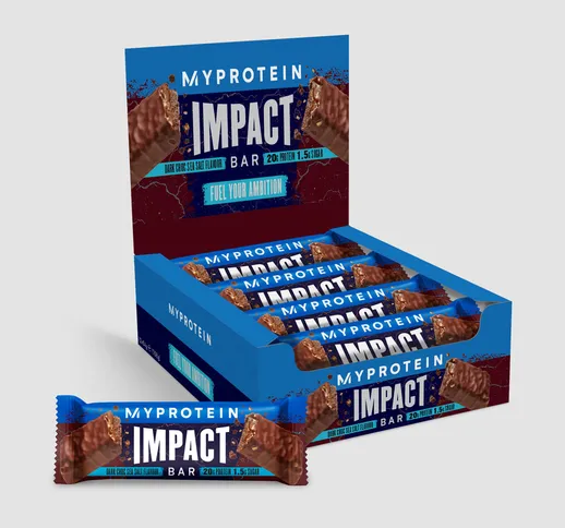 Impact Barretta proteica - 12Barrette - Cioccolato fondente e sale marino