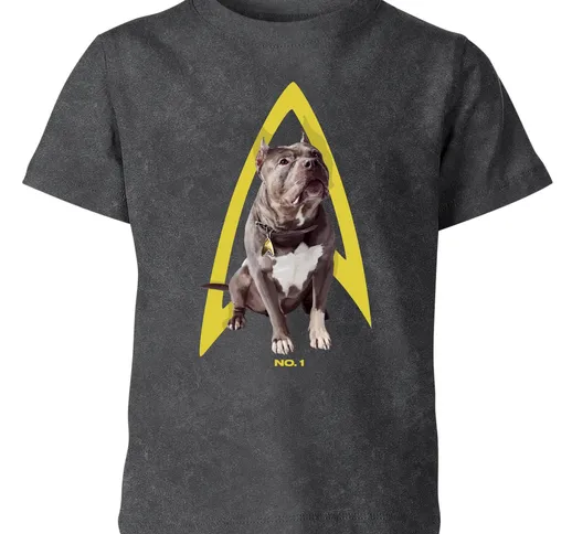 Star Trek: Picard Number One Kids' T-Shirt - Black Acid Wash - 3-4 Anni