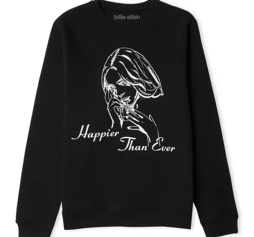 Billie Eilish Happier Than Ever Sweatshirt - Black - S - Nero