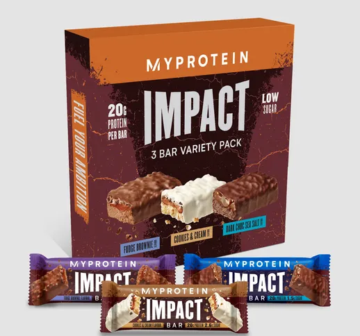 Myprotein Impact Protein Bar Discovery Box - 3 x 64g