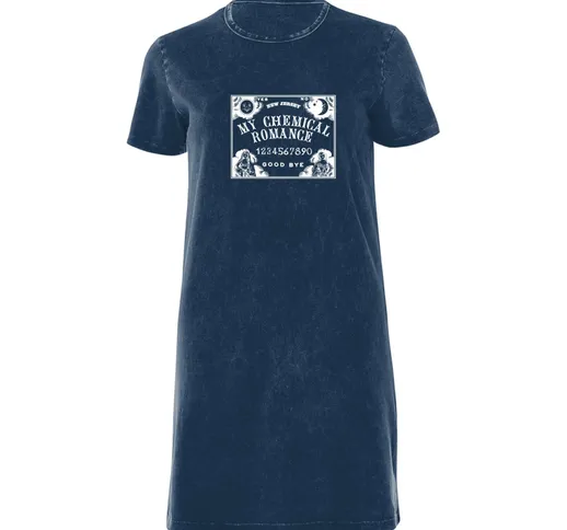 My Chemical Romance Board Women's T-Shirt Dress - Navy Acid Wash - XL