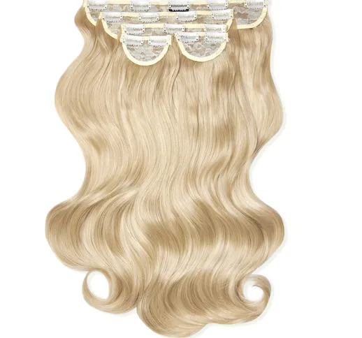 LullaBellz Super Thick 22  5 Piece Natural Wavy Clip In Extensions (Various Shades) - Ligh...