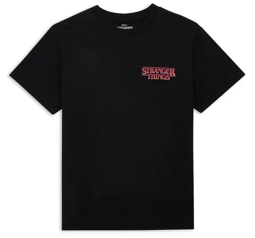 Stranger Things x Alex Hovey Logo Four Seasons Men's T-Shirt - Black - S - Nero