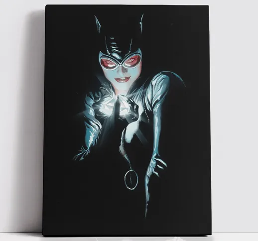  x Batman Alex Ross - Catwoman  Rectangular Canvas - 12x18 inch