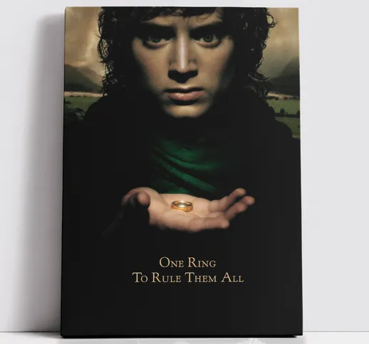  x Lord Of The Rings One Ring To Rule Them All  Rectangular Canvas - 20x30 inch