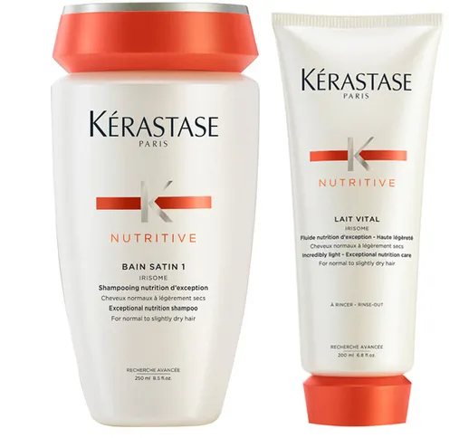 Kérastase Nutritive Bain Satin 1 250 ml e Nutritive Latte Vitale 200 ml