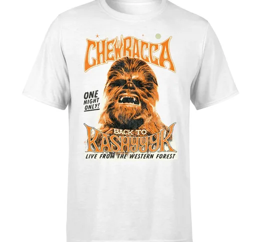 T-Shirt  Chewbacca One Night Only- Bianco - S