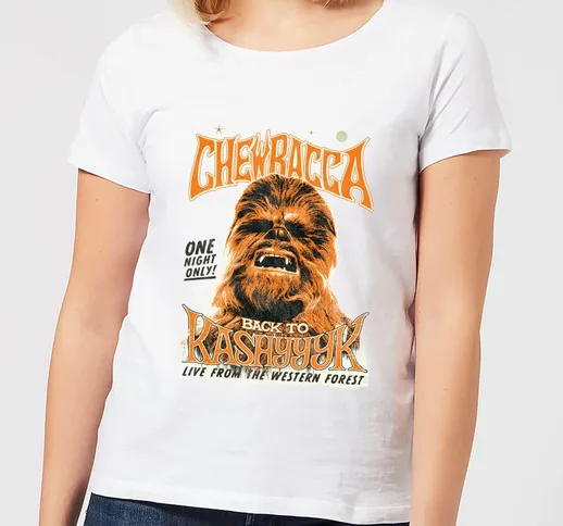 T-Shirt  Chewbacca One Night Only - Bianco - Donna - S - Bianco