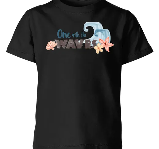 T-Shirt Moana One with The Waves - Nero - Bambini - 3-4 Anni - Nero