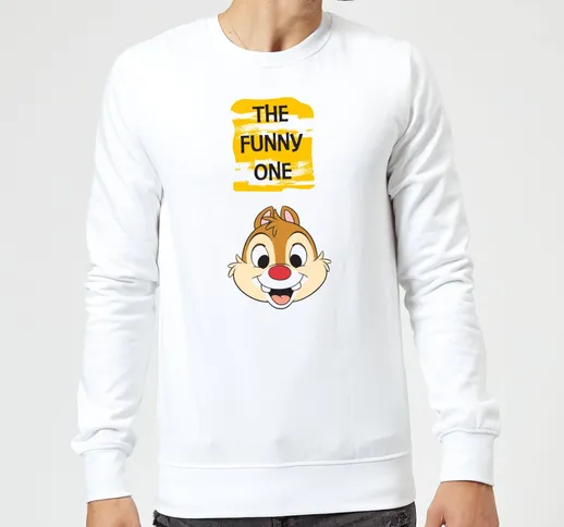  Chip 'N' Dale The Funny One Sweatshirt - White - L - Bianco