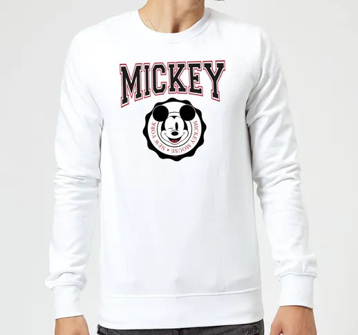  Mickey New York Sweatshirt - White - S - Bianco
