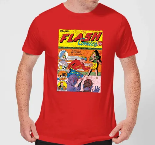 Justice League The Flash Issue One Men's T-Shirt - Red - S