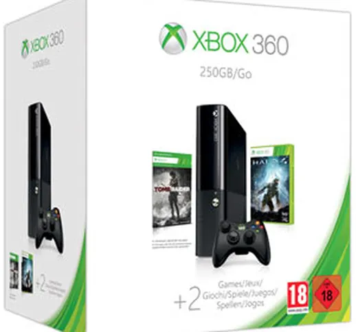 Xbox 360 250GB con Halo 4 + Tomb Raider