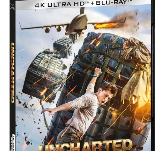 Eagle Pictures Uncharted (4K Ultra HD + Blu-Ray) + Segnalibro + Block Notes
