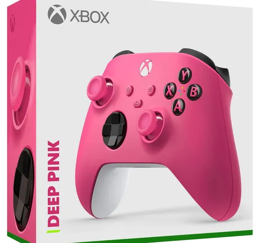 Microsoft Controller Wireless Xbox - Deep Pink per Xbox Series X|S, Xbox One e dispositivi...
