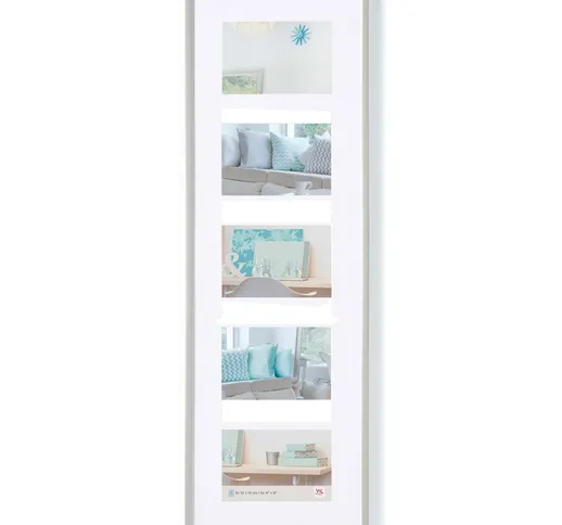 Walther Design Cornice per Foto New Lifestyle 5x10x15 cm Argento