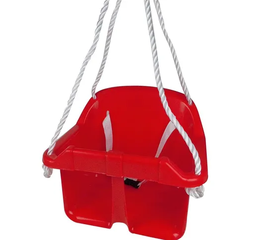 Happy People Altalena per Bambini con Cintura Sicurezza Plastica Rosso