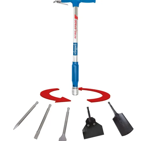 Scheppach Strumento Multifunzione Pneumatico 5-in-1Aero² Spade 6,3 bar