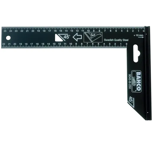 BAHCO Squadra Carpentiere 250 mm Nera 9045-B-250