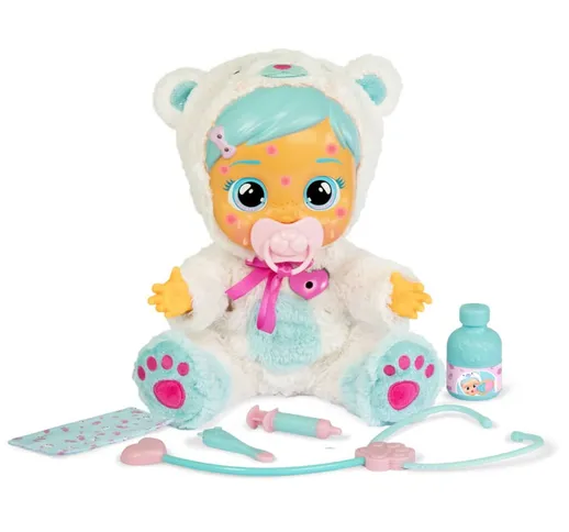 iMC Toys Cry Babies Kit Medico con Bambola Kristal Gets Sick
