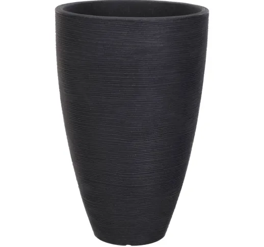 ProGarden Vaso di Fiori a Coste 40x60 cm Antracite