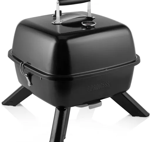 Princess Griglia Barbecue Ibrida Portatile 2000 W Nera