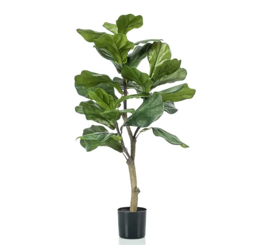 Emerald Pianta di Ficus Lyrata Artificiale 90 cm