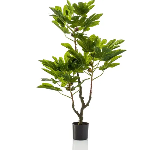 Emerald Albero di Fico Artificiale con Frutti 95 cm in Vaso