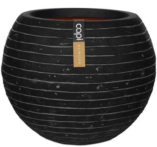 Capi Vaso a Sfera Nature Row 40x32 cm Antracite KRWZ270