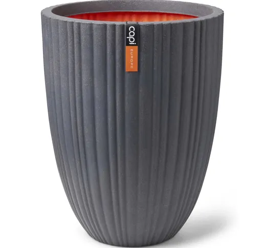 Capi Vaso Urban Tube Elegante Basso 55x73 cm Grigio Scuro