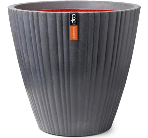 Capi Vaso Urban Tube Rotondo Affusolato 55x52 cm Grigio Scuro