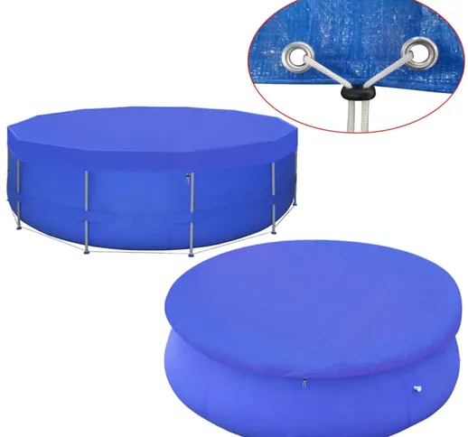 vidaXL Copertura in PE per Piscine Rotonde 460 cm 90 g/m²