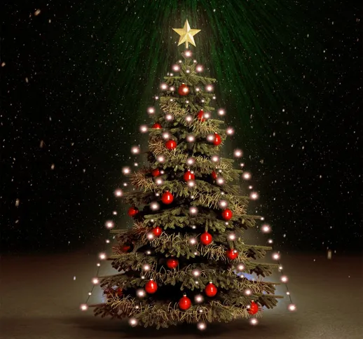 vidaXL Luci per Albero di Natale con 180 LED 180 cm