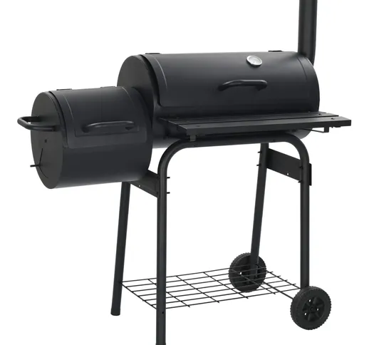 vidaXL Barbecue Classico Affumicatore a Carbonella