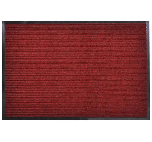 vidaXL Zerbino Rosso in PVC 90 x 150 cm
